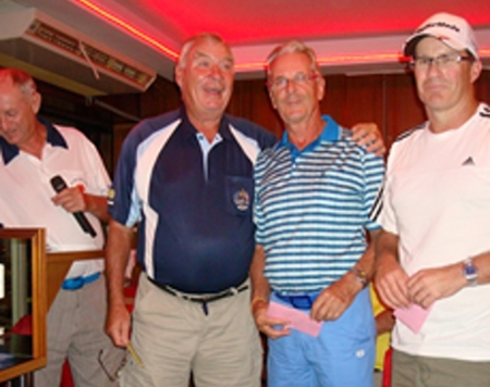 Sunday’s winners: (left-right) Peter Henshaw, Claude Harder and Bruce Walters.