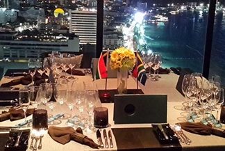 The view from the interior is spectacular.