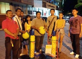 Police have arrested Laksina Saensainaet, Ratree Phatmod, and Aphisra Suwaradee for illegally selling nitrous oxide on Walking Street.