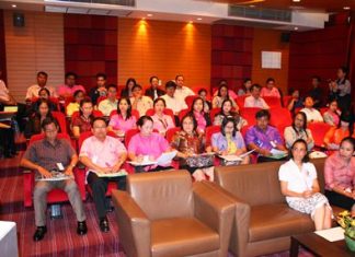 Pattaya teachers and school administrators are given training on child-protection laws and how to detect abuse at a seminar run by the Hand to Hand Foundation and ECPAT International.