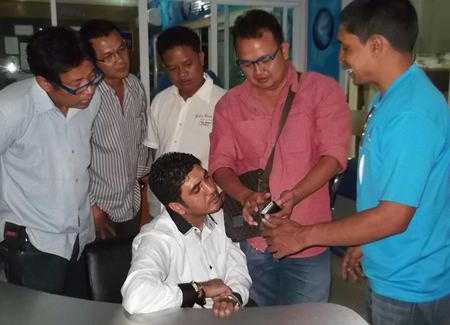 Ahmed had to admit to snatching a gold necklace from a tourist when police showed him security camera footage of his crime.