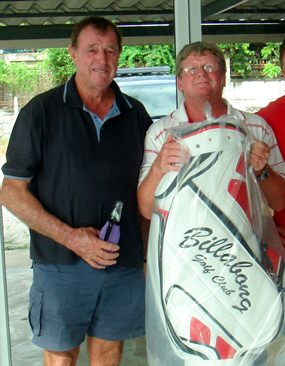 Bruce McAdam (left) with Wayne Cotterell.