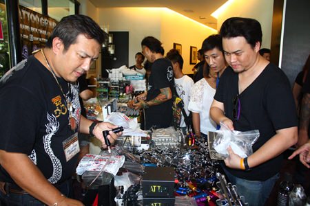 The convention featured 38 booths offering tattoo and body art supplies.