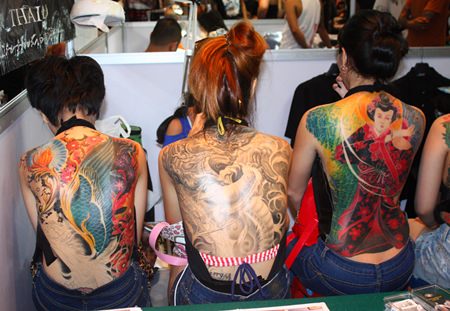 A lot of time and effort went into these girls’ tattoos.