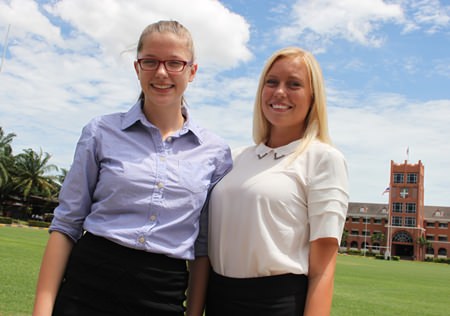 Antonia (left) and Elizabeth have joined almost 100 other boarding students at The Regent’s School.