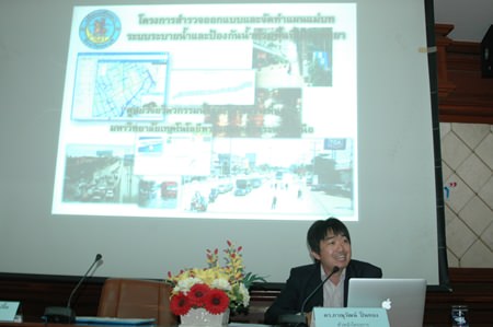 Phanuwat Pinthong, head of the Center for Water Engineering and Infrastructure Research at King Mongkut’s University of Technology in Bangkok, has been hired to study the cause and possible solutions to Pattaya’s chronic flooding.