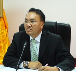Pattaya Court Chief Justice Apichart Thepnu talks about the newly expanded legal center at the Pattaya Court in Jomtien.