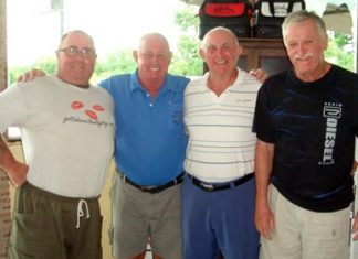 (Left-right): Owen Walkley, Bob Philp, Jeff North and John Player.