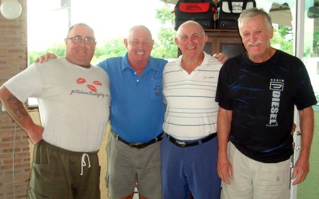 (Left-right): Owen Walkley, Bob Philp, Jeff North and John Player.
