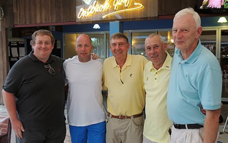 (From left) Mark McDonald, Ian Heddle, Eddy Beilby, John Fitzgerald and John Stafford.