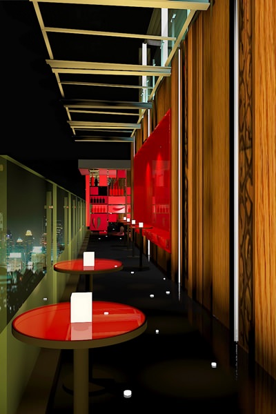 Pavillion Hotel Bangkok - Chili Hip Corridor.