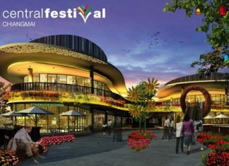 The soon to be opened Central Festival Chiang Mai located on the 2nd ring road.