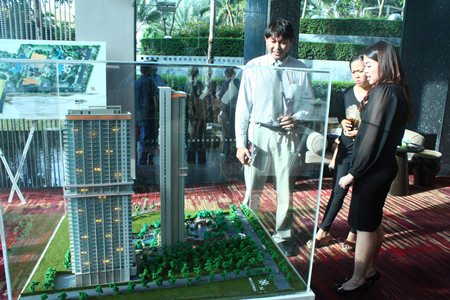 Real estate agents, brokers and media got a chance to view a scale model of the development and ask any questions during the open day on Oct. 10.
