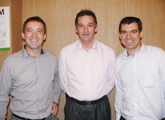 (L to R) Left Steve Morrissey, Andrew Smith, Peter Holmshaw.