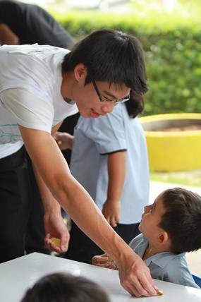 Helping hands - an IB student gives some advice.