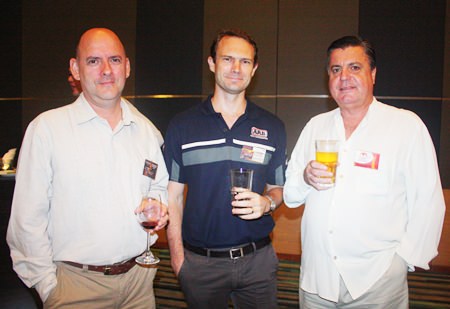 (L to R) Neal Brazel, Principal of Bladerunner Consulting Asia Co., Ltd., Ben Mitchell, MD of Off Road Accessories Limited and Trevor Ian Dick, Chairman of Australasia Holdings Ltd.