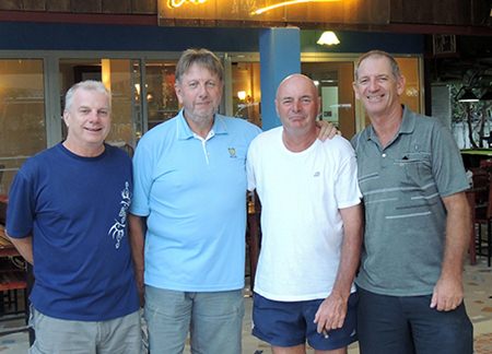 (From left) Sel Wegner, Peter LeNoury, Steve Mann and Greg Hill.
