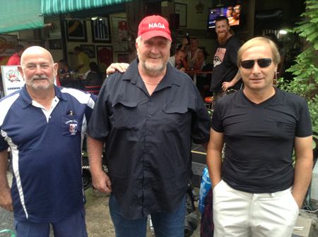 Max Bracegirdle, Les Moloney & Mike Allidi.