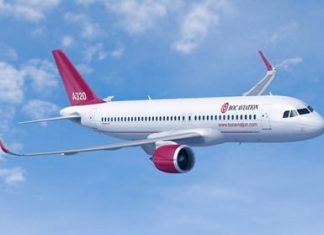 The A320neo is offered as an option for the A320 Family and incorporates new more efficient engines and large “Sharklet” wing tip devices, which together will deliver up to 15 percent in fuel savings.