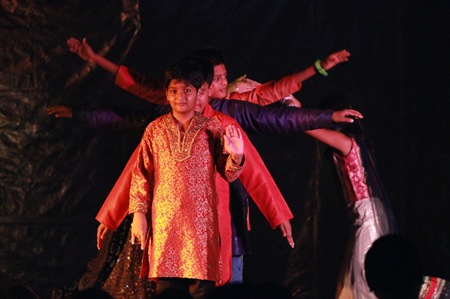 GIS students strike a pose for Diwali.