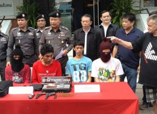 Four young men have been arrested for robbing tourists to pay for their drug habits.