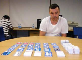 Australian Peter Junas has been arrested again, this time for allegedly using fake electronic cards to steal 10 million baht from Pattaya ATMs.