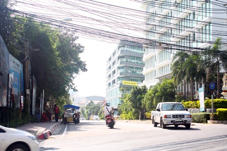 “Now”, the drainage system has been installed and pavement repaired.