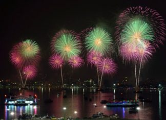 An exciting fireworks scene from last year’s event.
