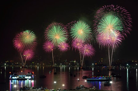 An exciting fireworks scene from last year’s event.