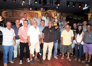 The German-Swiss Team celebrate their second Thai Garden Resort Cup win.