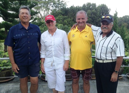 John Pierrel, Richard Scott, Sandy Leiper & Ebrahim.