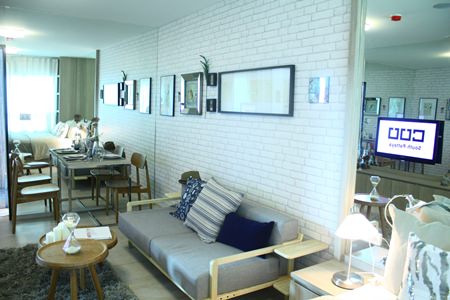 The show suite gives an example of one of the project’s 28sqm units.