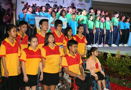 The children and students of the Father Ray Foundation perform together for the very first time.
