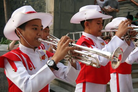 The Pattaya Marching Band was in fine tune.