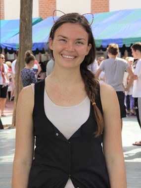 Ms Helen Ball helps bring the festive cheer!