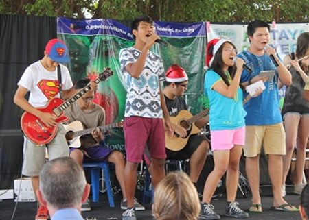 Year 11 students were part of the festive performers.