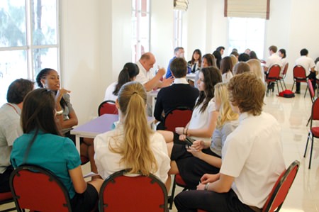 Maths Teacher Cleo De Jong is one of the popular speakers at the career day.