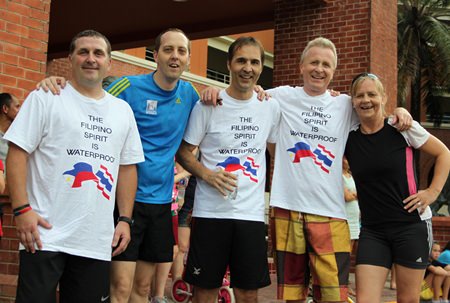 From left to right: Deputy Head of Secondary Paul McConnell, Head of Secondary Garry Russell, Head of Sixth Form Simon Miller, Principal Mike Walton and Assistant Head of Secondary Sarah Travis-Mulford.