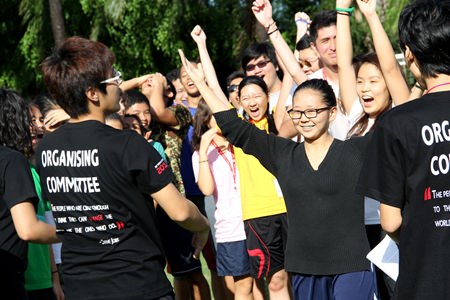 Students having great time.