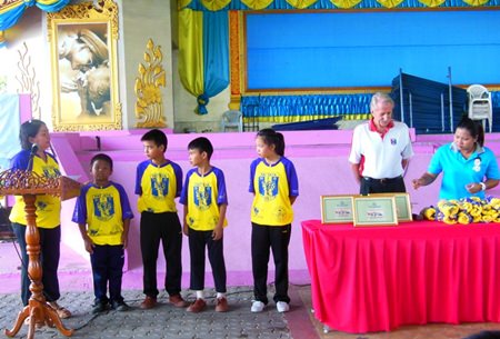 Some certificates are presented.