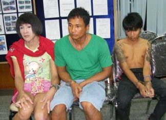 Pornchai Khongsri, Thamsak Nunoi, and Prempreedi Praphitthang were arrested on drugs charges.