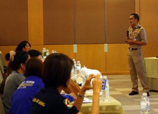 Speakers from the Royal Thai Navy’s Medical Affairs Department covered pre-hospital management and nursing management when responding to marine accidents.