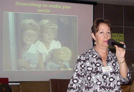 Pattaya City Expats Clubs’ December 1st meeting began with Treasurer Judith Edmonds reminding members of the Christmas collection for gifts for children of orphanages in the Pattaya area.