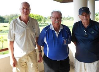 Rasmussen reaches the heights at Bangpakong Jesper Rasmussen and Hugh O’Donnell with Dave Richardson.