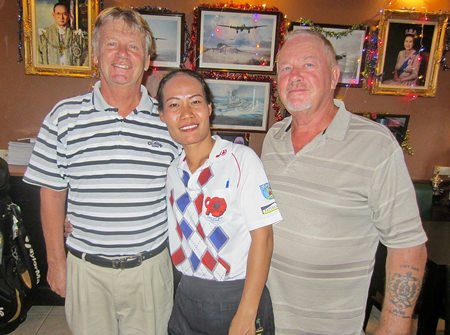 Steve Hamstad & Barry Elphick with one of Bert’s ‘finest’.