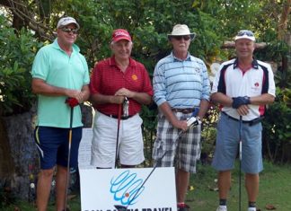 Winning scramble winners: Geoff Couch, Dave Done, Jeff North and Helmut Hebstriet