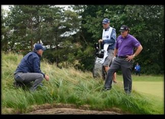 Leftie in a spot of bother.