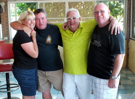 Karen & Alan Beck with Greig and Richard.