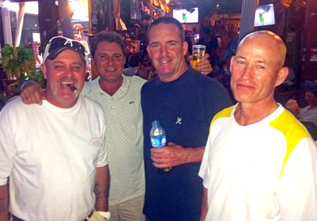 Dale Shier & Mark Wood with scramble winners John McHugh & Ernie McInerney.