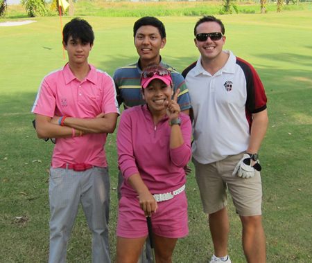 Students, parents and teachers all joined together for a great golfing day at Pattaya Country Club.